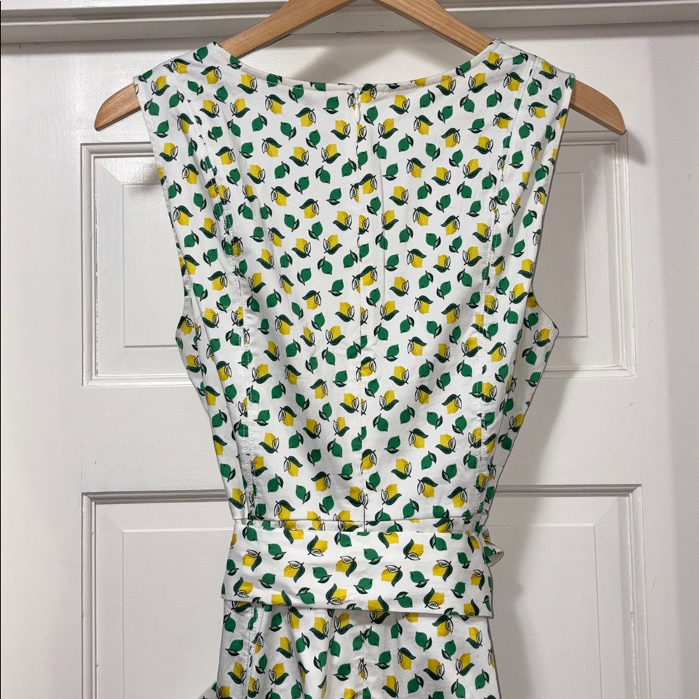 Boden Lemon Lime print Mischa dress - Picture 4 of 8